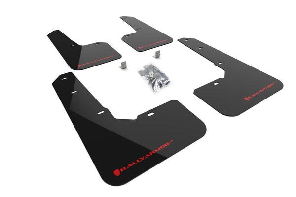 Rally Armor UR Black Mud Flap w/ Red Logo - 2022-2024 FORESTER (Incl. Wilderness)