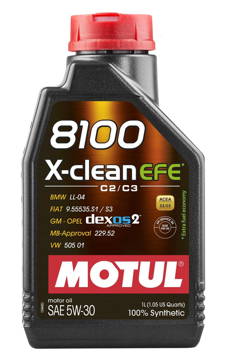 Motul 1L Synthetic Engine Oil 8100 5W30 X-CLEAN EFE