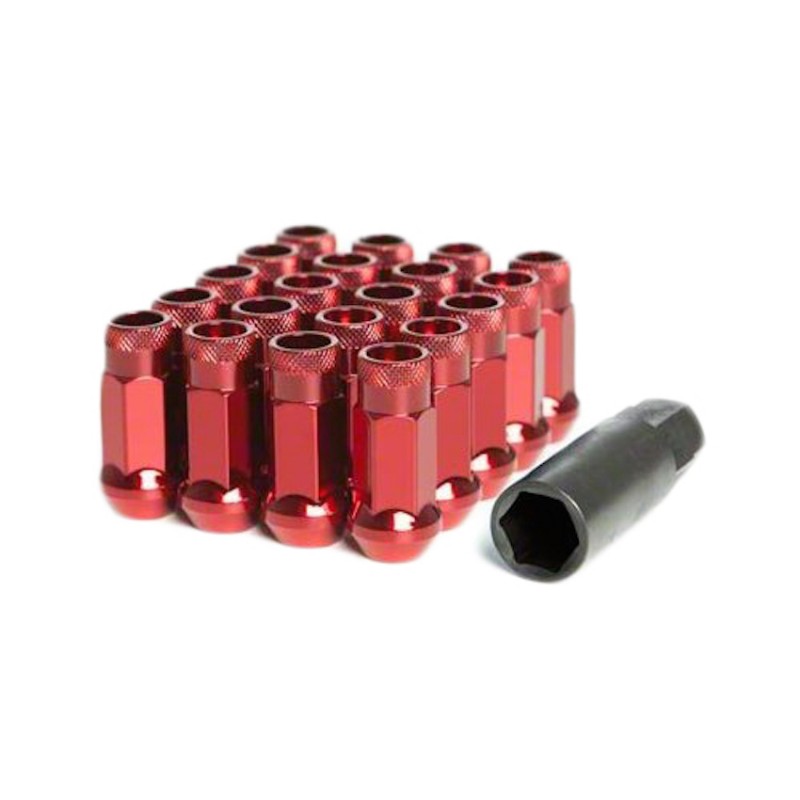 Muteki SR48 12X1.25 Open Ended Lug Nuts - RED