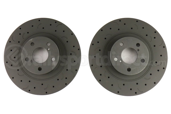 Hawk Talon Brake Rotors Cross Drilled and Slotted Front - 13-21 BRZ, 08-14 WRX