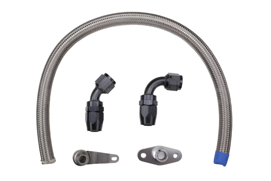Torque Solution -10AN Turbo Oil Return Line Kit for Garrett & Borg Warner turbos - Subaru Models (inc. 2002-2014 WRX / 2004+ STI)