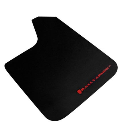 RALLY ARMOR UR UNIVERSAL MUD FLAPS - BLACK/RED LOGO