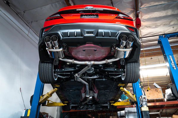 Remark Sports Touring Non Resonated Cat Back w/ Polished Stainless Tips - 2022+ WRX