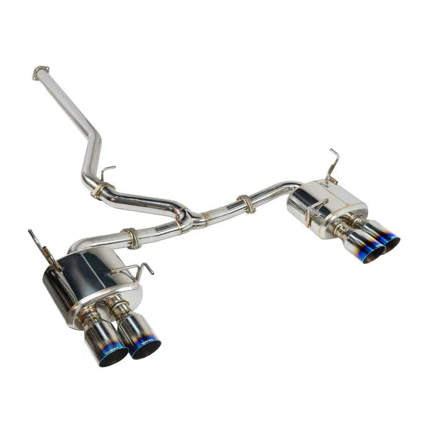 Remark Sports Touring Non Resonated Cat Back w/ Burnt Stainless Tips - 2022 WRX