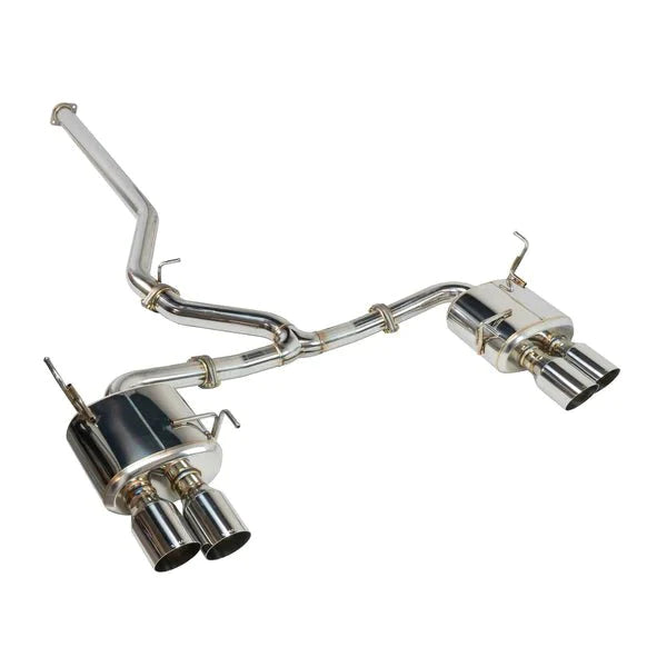 Remark Sports Touring Non Resonated Cat Back w/ Polished Stainless Tips - 2022+ WRX