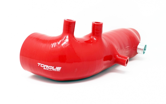 Torque Solution Turbo Inlet Hose Red - 2002-2007 WRX, 2004-2021 STI, 2004-2008 Forester XT