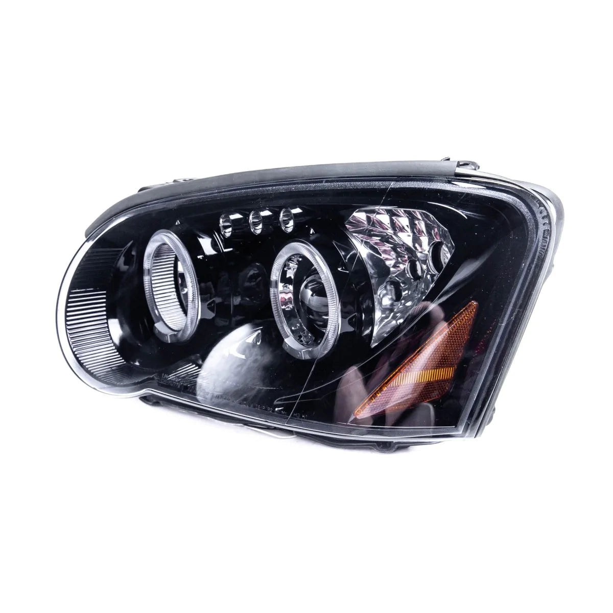 Spec-D Halo Style Projector Headlights w/ Gloss Black Base and Clear Lense - 2004-2005 WRX, 2004-2005 STI w/ OEM Halogen Lights