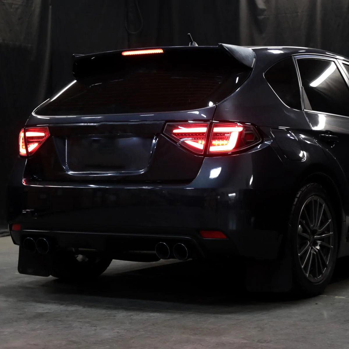 Spec-D Optic Style Sequential LED Tail Lights - 2008-2014 WRX Hatchback, 2008-2014 STI Hatchback, 08-11 IMPREZA HATCHBACK