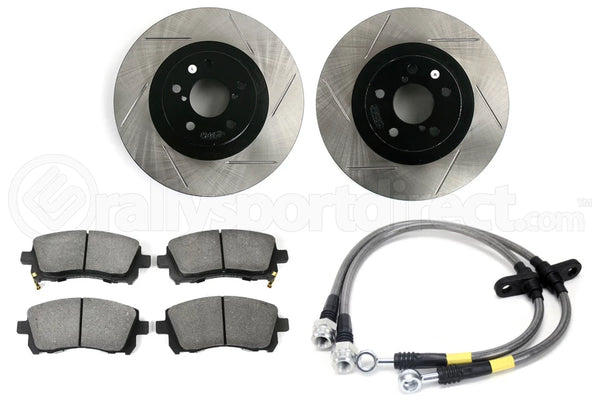 Stoptech Sport Kit Slotted Front Subaru - 2002-2003 WRX