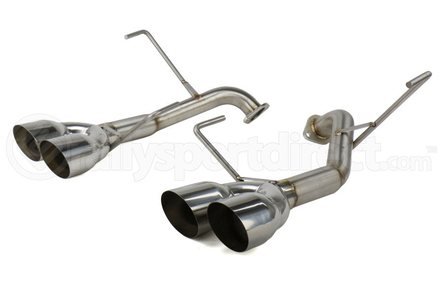 Nameless Performance Muffler Delete Polished Single Wall Tips - STI 2019+