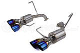 Nameless Performance Axle Back Quad Exit Exhaust w/ 5in Mufflers and Burnt Tips - STI 2019-2021