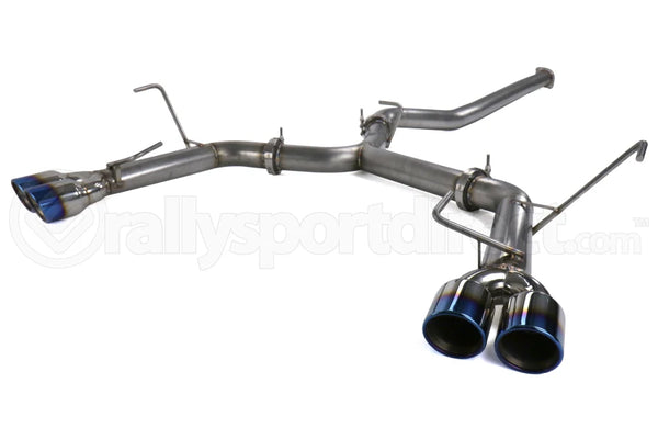 ETS Extreme Catback Exhaust System Blue Tips with Resonator - WRX / STI 2015 - 2021