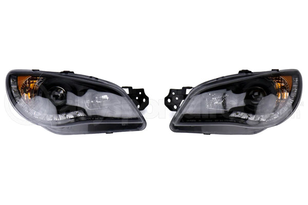 Spec-D Black Projector Headlights Black - WRX/STI 2006-2007