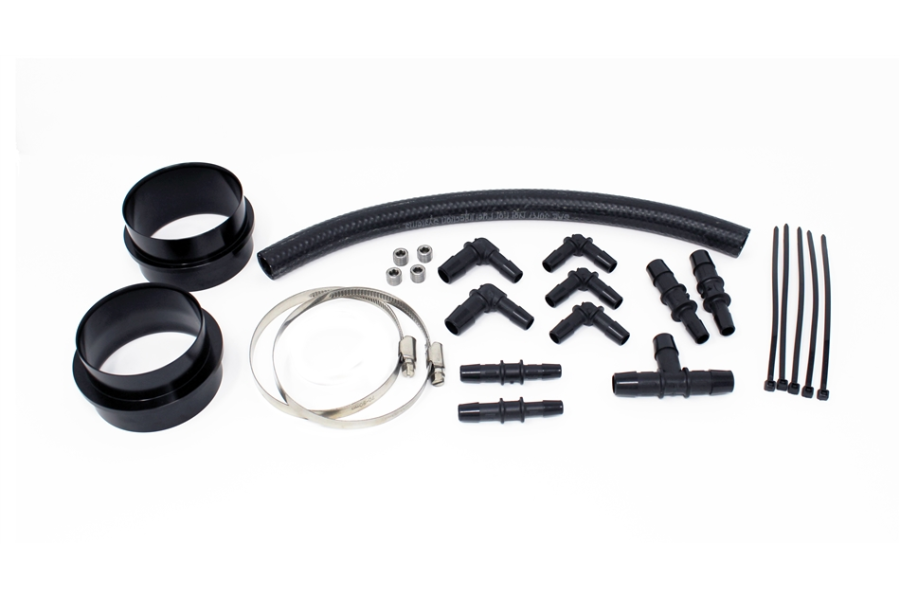 Torque Solution 3" Non Recirculating Style Turbo Inlet Hose Black - 2002-2007 WRX, 2004-2021 STI, 2004-2008 FXT