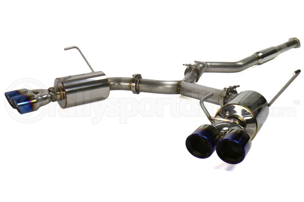 ETS Quiet Cat Back Exhaust System Blue Tip Resonated - WRX / STI 2015 - 2021