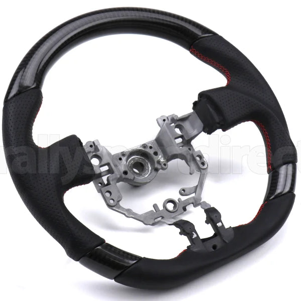 OLM OEM Fit Leather / Carbon Fiber Steering Wheel - BRZ 2013-2016