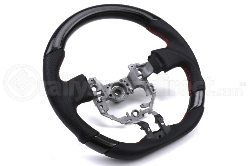 OLM OEM Fit Leather / Carbon Fiber Steering Wheel - BRZ 2013-2016